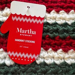 NWT Martha Stewart Handknit Christmas Stocking